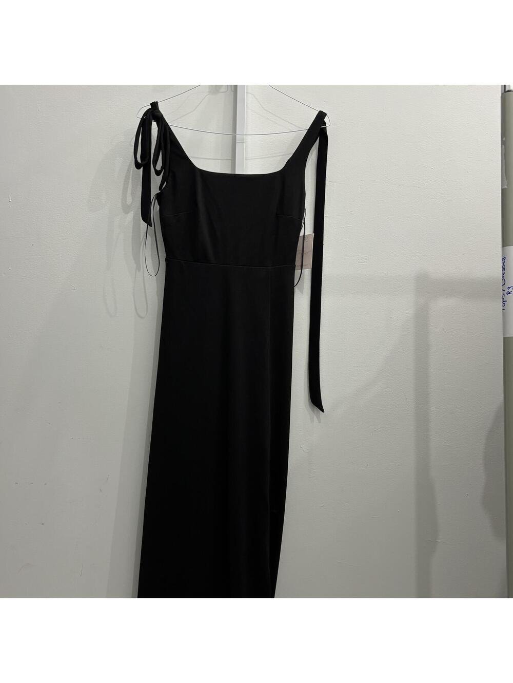 Black Maxi Dress with Tie Straps